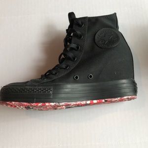 Converse Sneaker Wedges - black